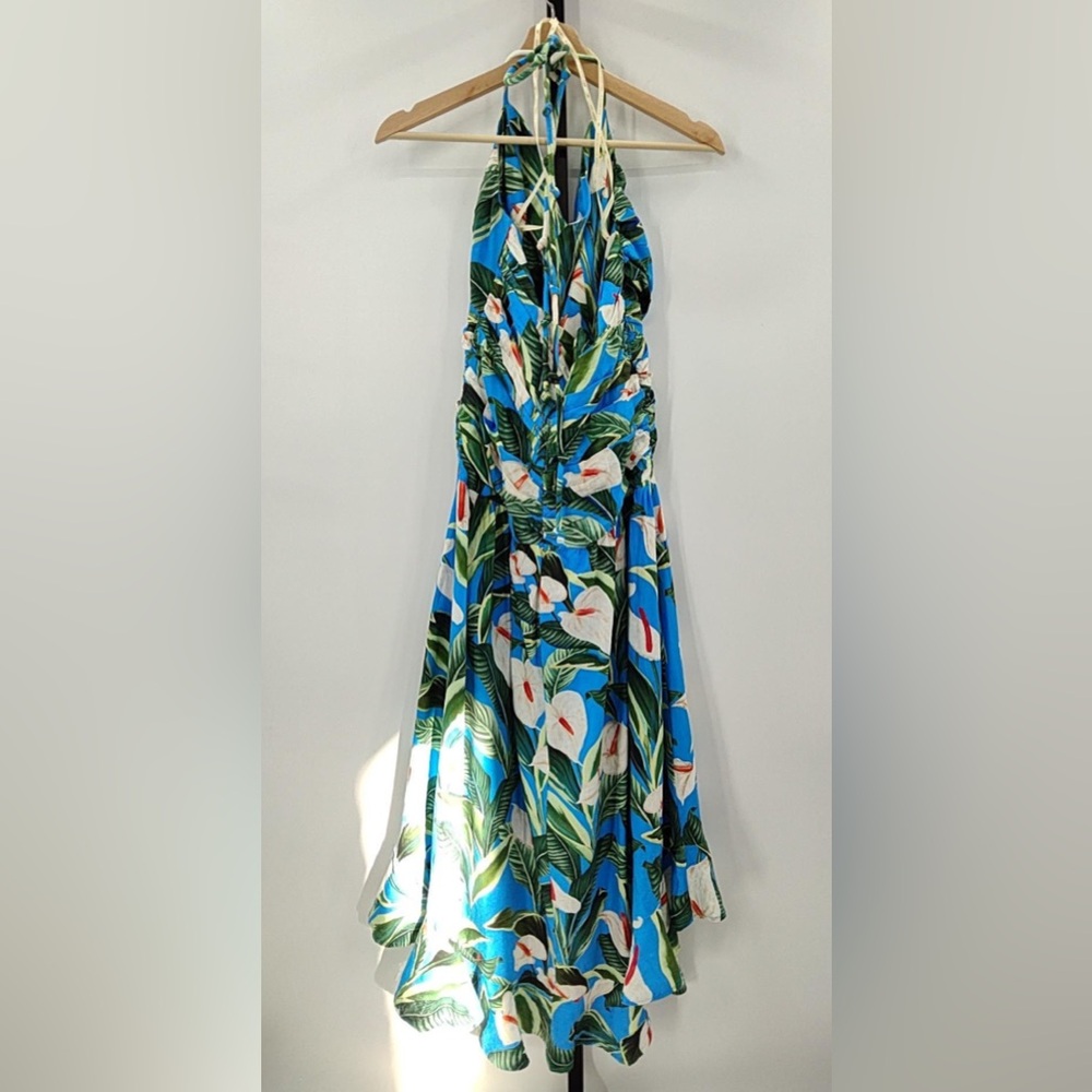 Farm Rio Blue Anthurium Garden Maxi Dress - Picture 5 of 5